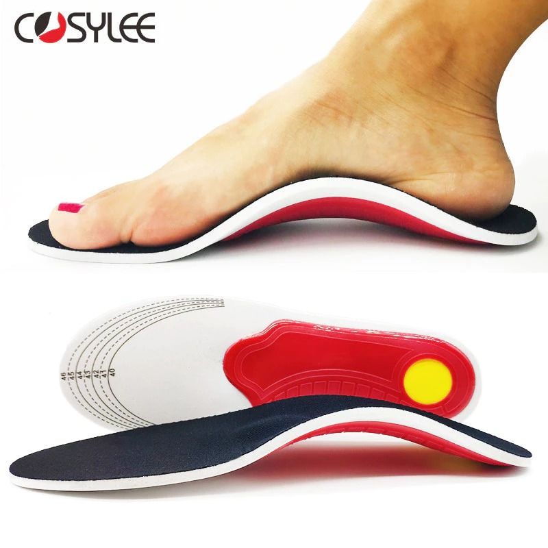Arch Support Insole Orthopedic Insoles Sports Shoe Good Premium Orthotic Gel High Arch Support Flat Feet Women Men orthopedic Foot pain Shock Absorption Quality for Men & Women -