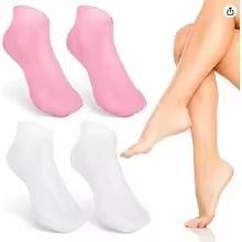 1Pair Moisturizing Socks Cracked Dry Foot Exfoliating Foot Mask Silicone Foot Care Socks Anti Cracking Moisturizing Gel Socks Cracked Dead Skin Remove Callus Remover Cracked Heel Softening Skin-