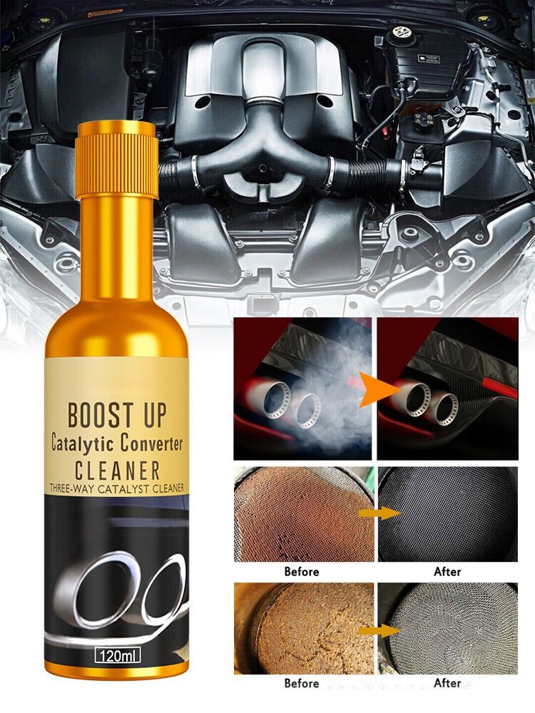 Boost Up Catalytic Converter Cleaner Three-way Catalyst Cleaner Fuel Oil Tank Sludge Treatment Multipurpose Engine Fuel Exhaust System Deep Cleaner Removal Carbon Deposit -