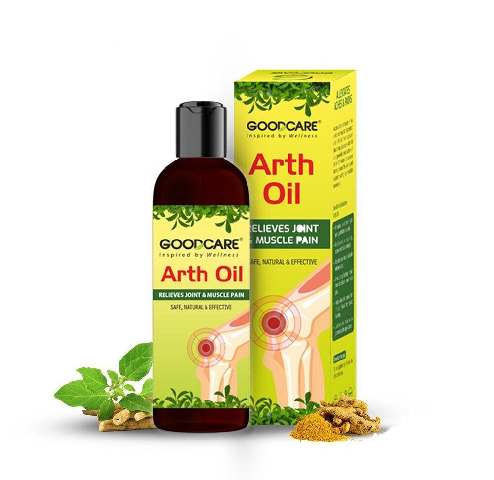 GoodCare Arth Oil Ayurvedic Pain Relief Oil for Arthritis, Muscle Pain, Joint Pain, and Back Pain, With Ama Haldi, Ashwagandha-100ml
