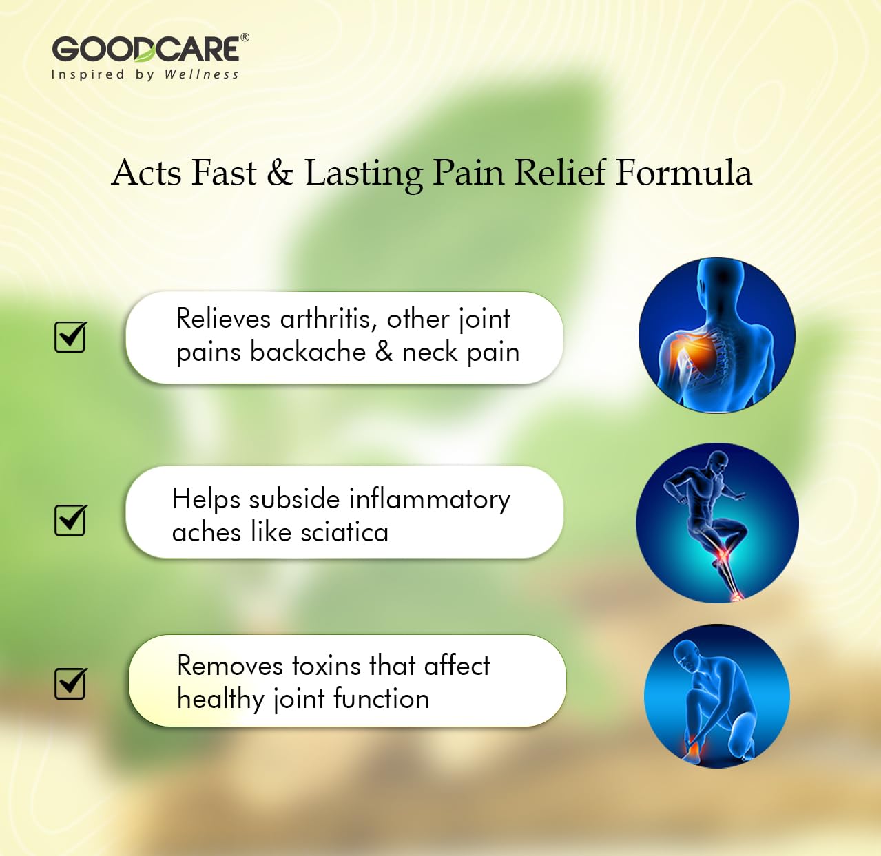 GoodCare Arth Oil Ayurvedic Pain Relief Oil for Arthritis, Muscle Pain, Joint Pain, and Back Pain, With Ama Haldi, Ashwagandha-100ml