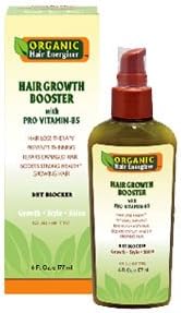 Organic Hair Energizer Hair Booster With Pro Vitamin-B5 177ml For Faster, Longer and Stronger Hair.