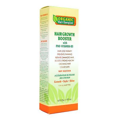 Organic Hair Energizer Hair Booster With Pro Vitamin-B5 177ml For Faster, Longer and Stronger Hair.
