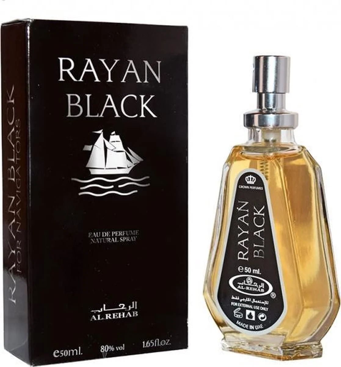 Rayan Black High-quality exotic,longer-lasting,100% Authentic Natural Perfume Spray refreshing combination of green tea and berries-50mL.

stimulating and inviting intr for women and men- 50ml.