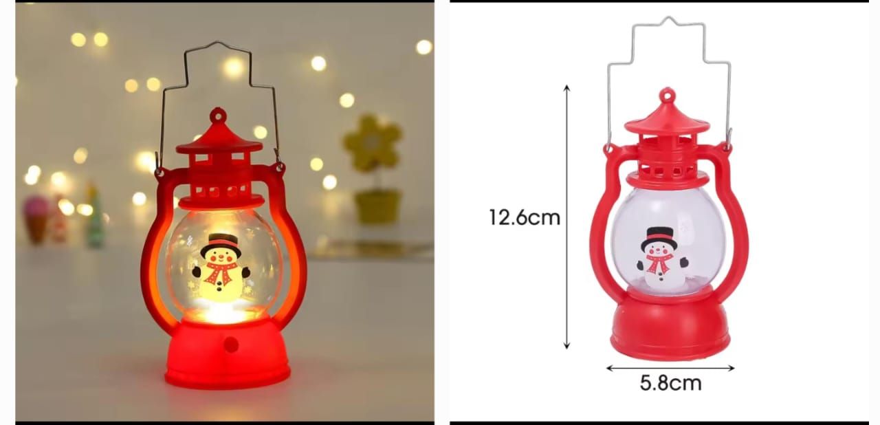 Christmas Night Lights, Christmas Hand-held Lamp, LED Outdoor Hanging Lantern Night Light, Battery Powered, Christmas Lanterns for Xmas Tree Tables, and Home Decor-2 ( PACKS).).omcor.