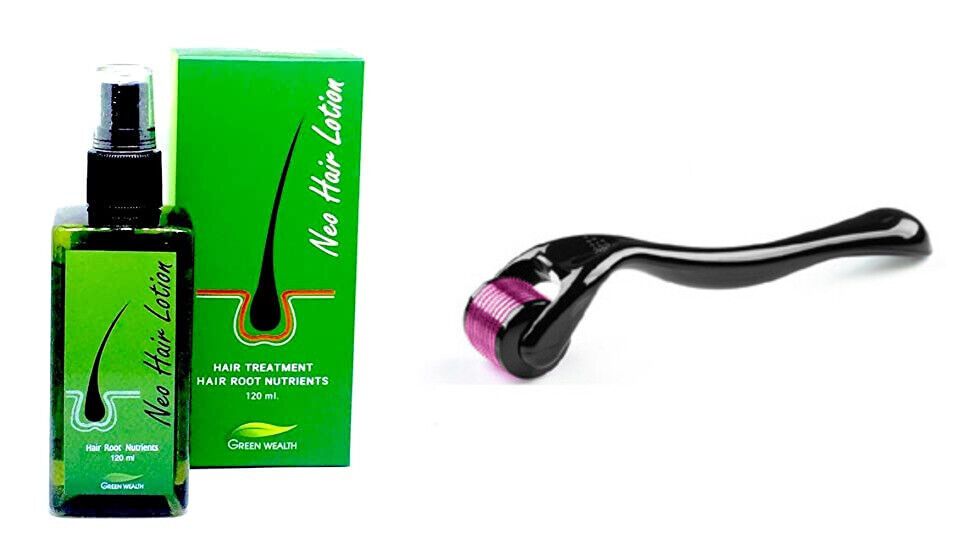 Green Wealth Neo Hair Lotion Hair Treatment Herbs -100% Natural Hair Growth Treatment-120mL + (Free Derma Roller For Hair Growth)