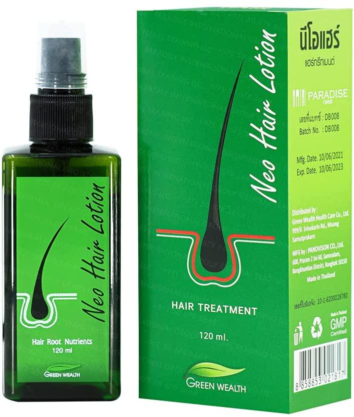 Green Wealth Neo Hair Lotion Hair Treatment Herbs -100% Natural Hair Growth Treatment-120mL + (Free Derma Roller For Hair Growth)