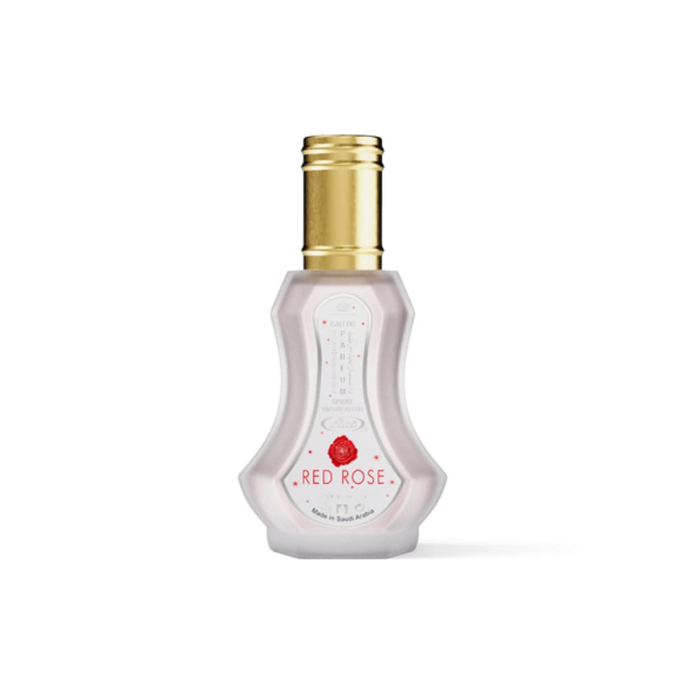 Al Rehab Red Rose, Long-Lasting, Exotic,100% Authentic-Eau de Parfum Spray for Women, Essence of red rose and Taif rose in the top notes- 1.2 Ounce / 35ml.