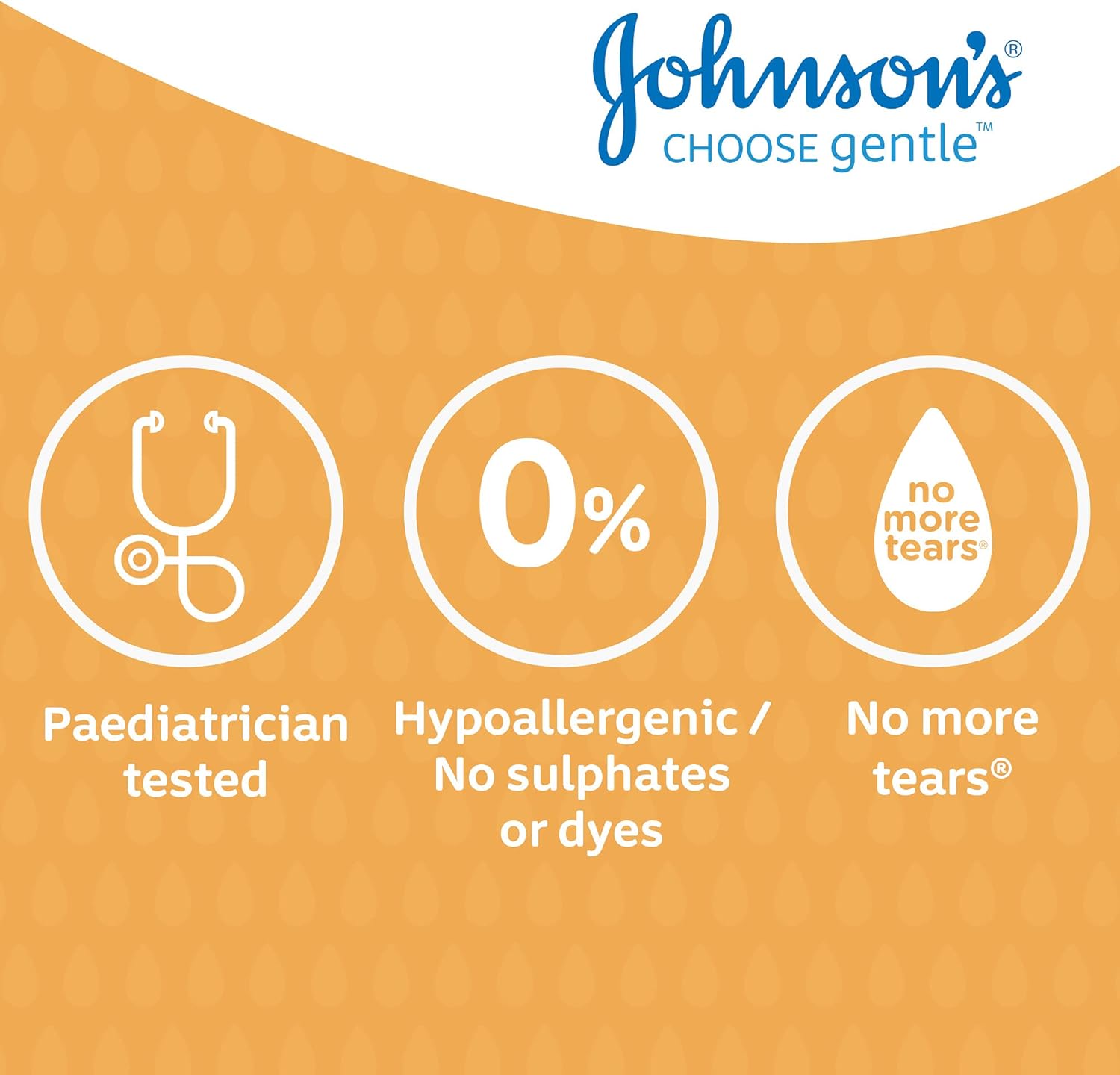 Johnson's Baby Shampoo, Hypoallergenic, No More Tears Shampoo for Baby's Delicate Scalp & Skin, Gently Washes Away Dirt & Germs, Paraben-Free-750ml
