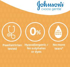 Johnson's Baby Shampoo, Hypoallergenic, No More Tears Shampoo for Baby's Delicate Scalp & Skin, Gently Washes Away Dirt & Germs, Paraben-Free-750ml