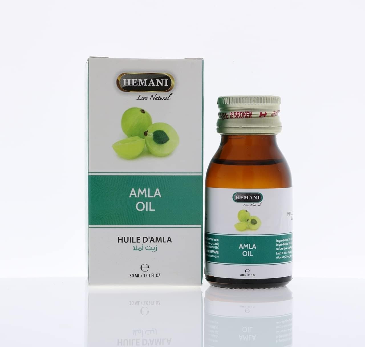 Hemani Natural Pure Amla Hair Oil for Strong, Long & Thick hair, Nourishes Scalp, Controls Hair Fall, Strengthens Hair & Promotes Hair Growth-30ml