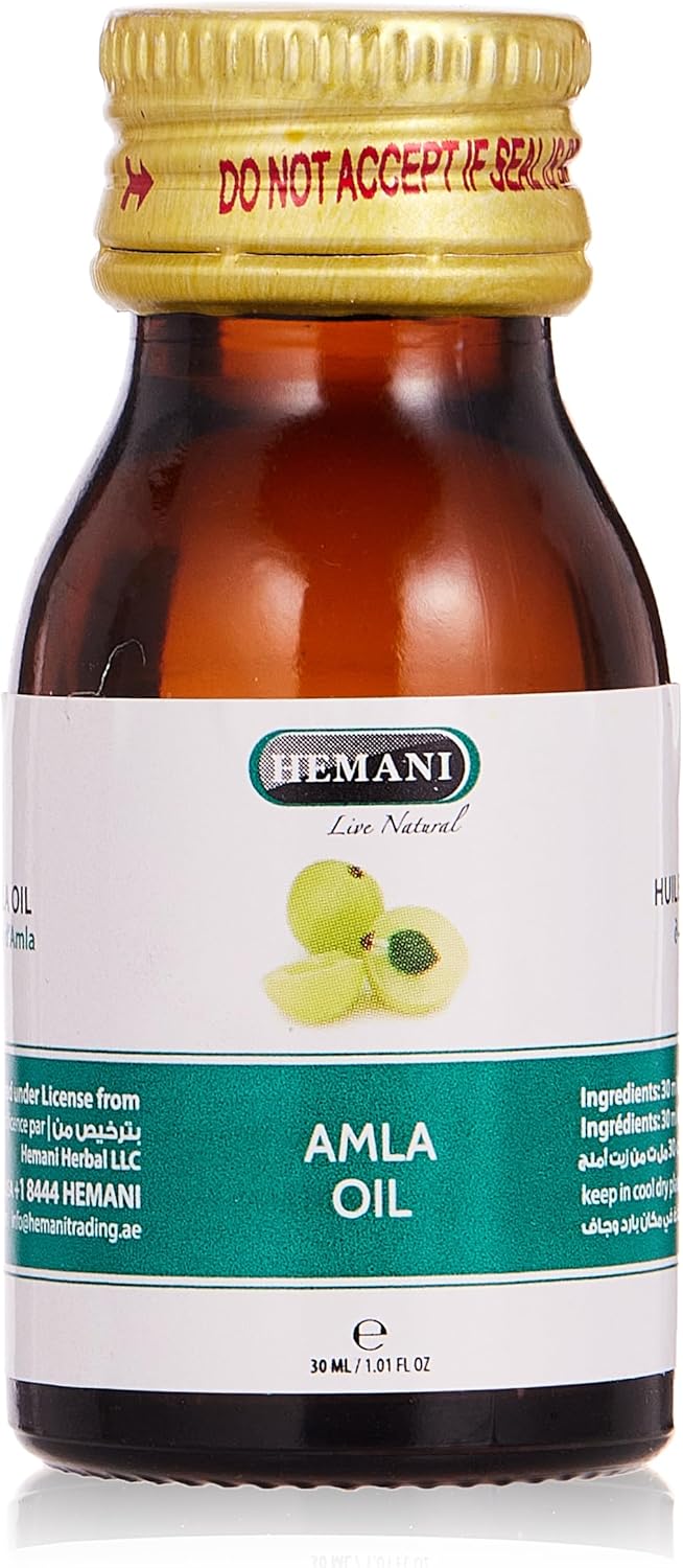 Hemani Natural Pure Amla Hair Oil for Strong, Long & Thick hair, Nourishes Scalp, Controls Hair Fall, Strengthens Hair & Promotes Hair Growth-30ml