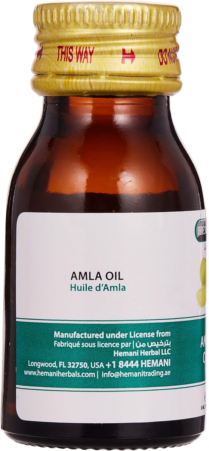 Hemani Natural Pure Amla Hair Oil for Strong, Long & Thick hair, Nourishes Scalp, Controls Hair Fall, Strengthens Hair & Promotes Hair Growth-30ml