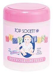 Top Society Baby Line Thick All Skin Types Petroleum Jelly designed for babies to help protect and soothe a baby's delicate skin-500ml.