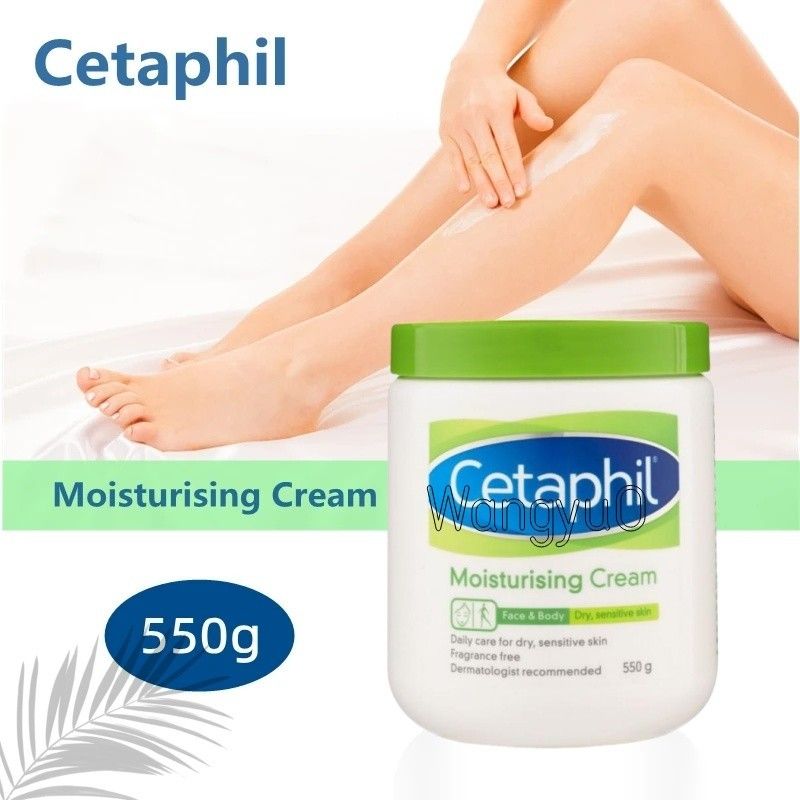 Cetaphil Moisturizing Face & Body Cream for All Skin Types Dry,Sensitive, and Damaged Skin, Moisturizes Up to 48 Hours-Fragrance Free Leaving skin feeling softened, smoothed, and comfortable-550G.