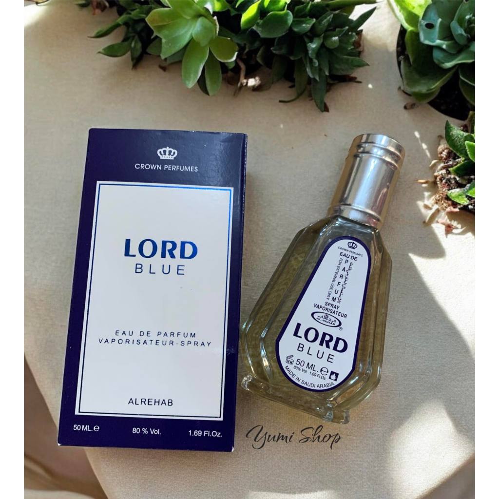 LORD BLUE Long-Lasting and Luxurious Eau De Natural Perfume Spray for Men & Women-50ml.