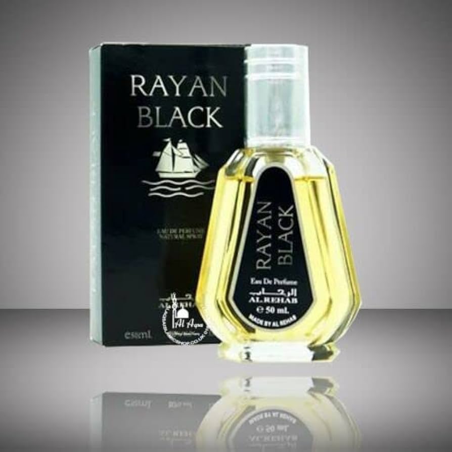 Rayan Black High-quality exotic,longer-lasting,100% Authentic Natural Perfume Spray refreshing combination of green tea and berries-50mL.

stimulating and inviting intr for women and men- 50ml.