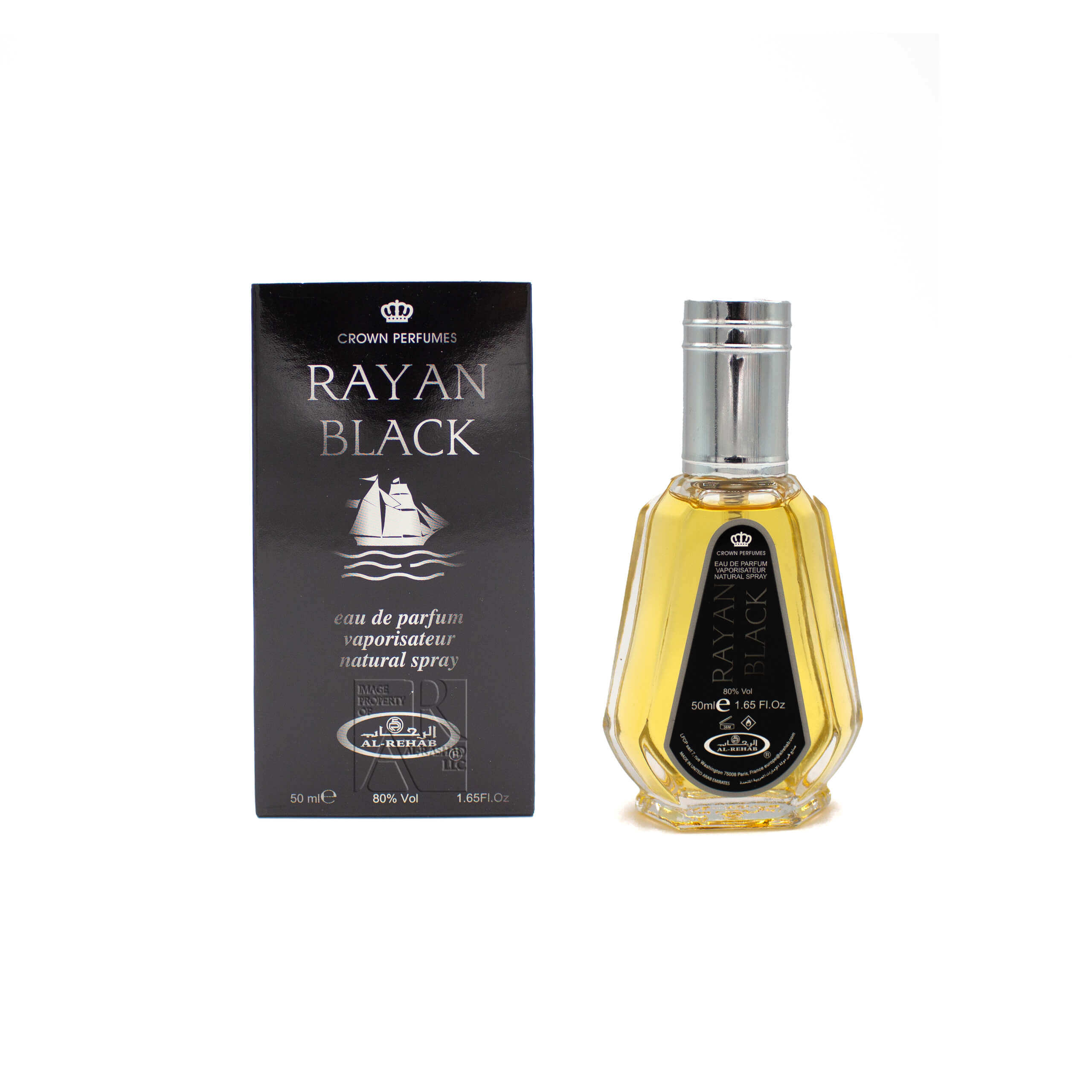 Rayan Black High-quality exotic,longer-lasting,100% Authentic Natural Perfume Spray refreshing combination of green tea and berries-50mL.

stimulating and inviting intr for women and men- 50ml.