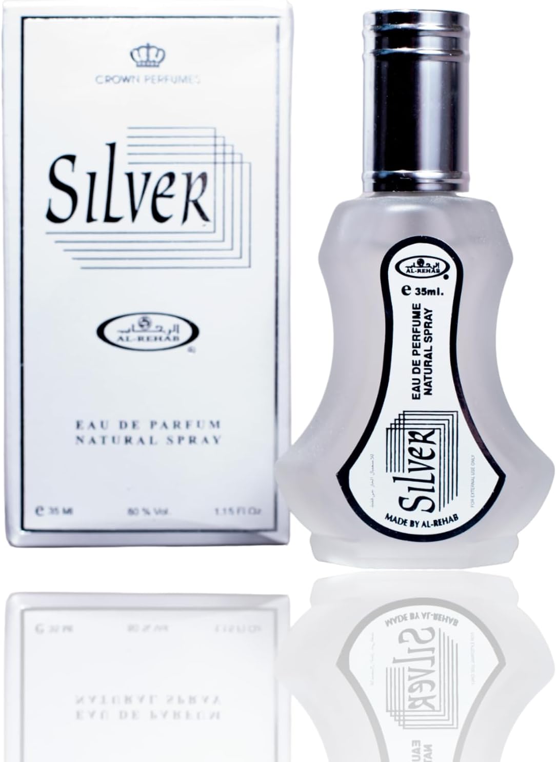 SILVER High-Quality, Exotic, Long-Lasting 100% Authentic Natural Perfume Spray for women & men -The irresistible Oriental EDP blends energizing notes of Top Notes: Citrus, Musk, Middle Notes: Green.
