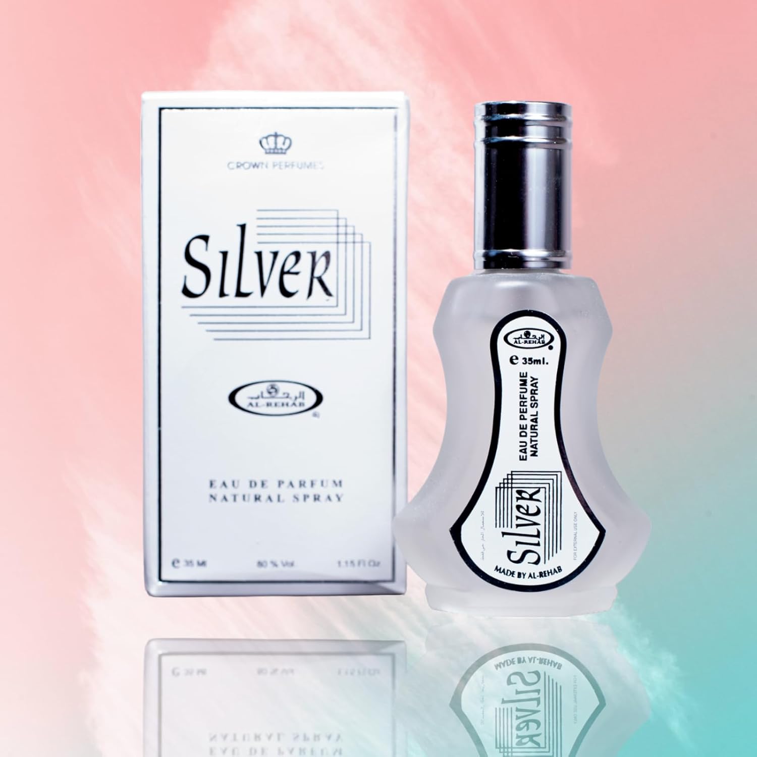 SILVER High-Quality, Exotic, Long-Lasting 100% Authentic Natural Perfume Spray for women & men -The irresistible Oriental EDP blends energizing notes of Top Notes: Citrus, Musk, Middle Notes: Green.