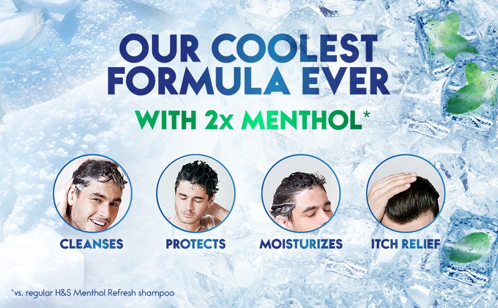 Head & Shoulders Sub-Zero Freshness removes up to 100% of visible dandruff for all hair Types:colored, chemically treated hair & leaves your scalp feeling intensely cool with a -5 °C sensation- 400ml.