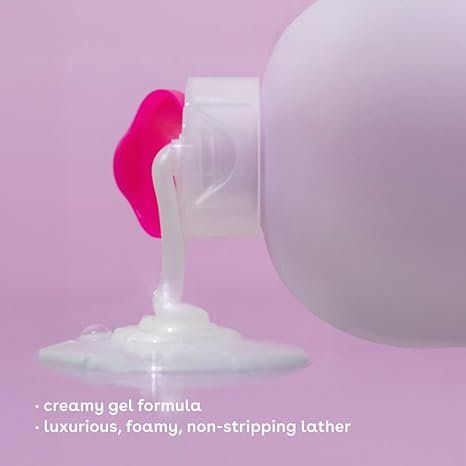Eos Shea Better 24 Moisture Vanilla Cashmere Body Wash,7 Nourishing oils + Vitamin E Soothing protection for dry skin Creamy Gel Formula, Paraben & Phthalate Free-1000ml Plus-Free Wash Loofah Sponge.