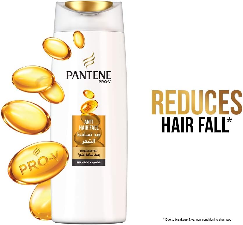 Pantene Pro-V Anti Hair Fall Shampoo 400 ml Plus Anti-Hair Fall Oil Replacement 350 ml Nourishing leave-on-Cream,(Strengthens Hair 2X More than Oil)-COMBO PACK.