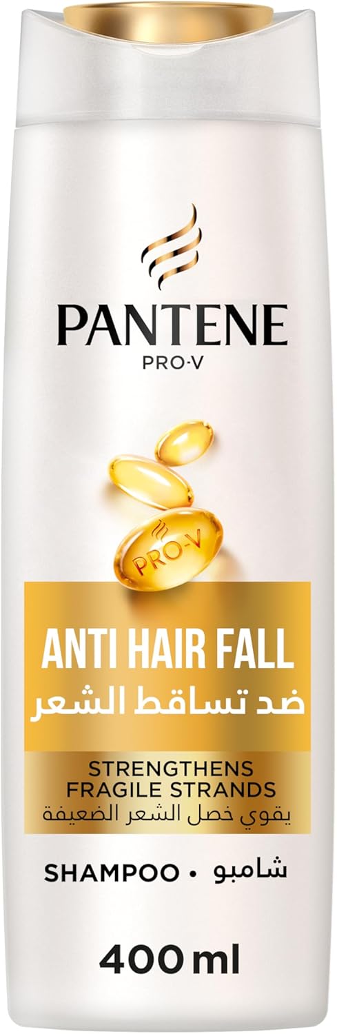 Pantene Pro-V Anti Hair Fall Shampoo 400 ml Plus Anti-Hair Fall Oil Replacement 350 ml Nourishing leave-on-Cream,(Strengthens Hair 2X More than Oil)-COMBO PACK.