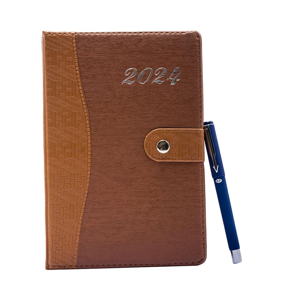 Diary 2026 Appointment Book & Planner-Daily Planner from Jan 2026-Dec 2026- Various Available include:Red-Black,Brown,Blue-Black,Green-Black and Brown-Black-with A FREE PEN.