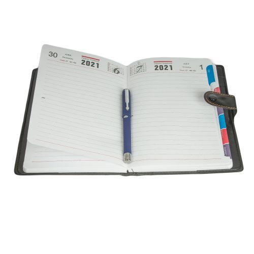 Diary 2026 Appointment Book & Planner-Daily Planner from Jan 2026-Dec 2026- Various Available include:Red-Black,Brown,Blue-Black,Green-Black and Brown-Black-with A FREE PEN.