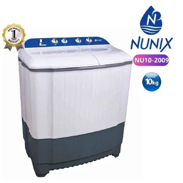 Nunix 10KG Twin Tub Semi Auto Washing Machine