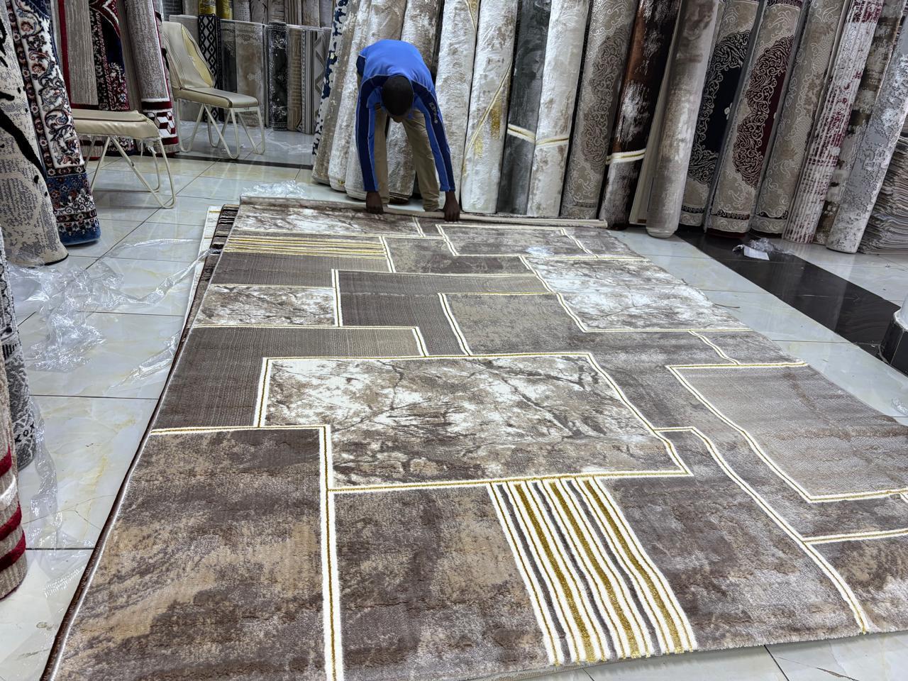 ⚡ FAST SELLING OFFER ⚡ - NEW ARRIVAL!!!  [ 6 X 9 ] 1Pc Classy High Quality Home Milach Carpet At Affordable price