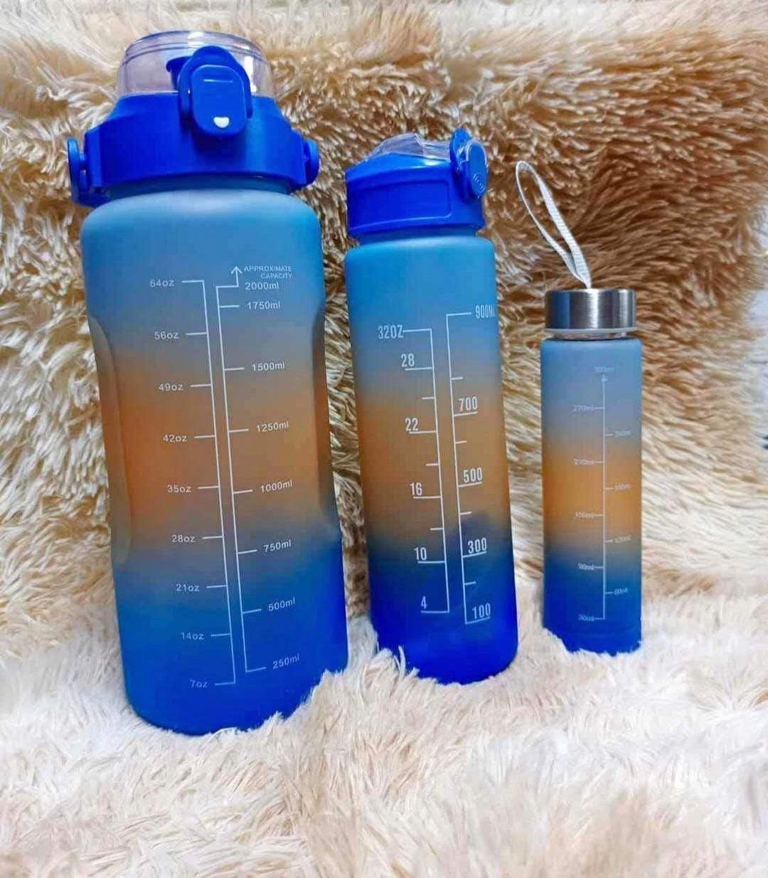 🔴 FINAL OFFER 🔴 - ! 3 in1 water bottle set at Affordable Price (2000ml,900ml,300ml) And of very high quality