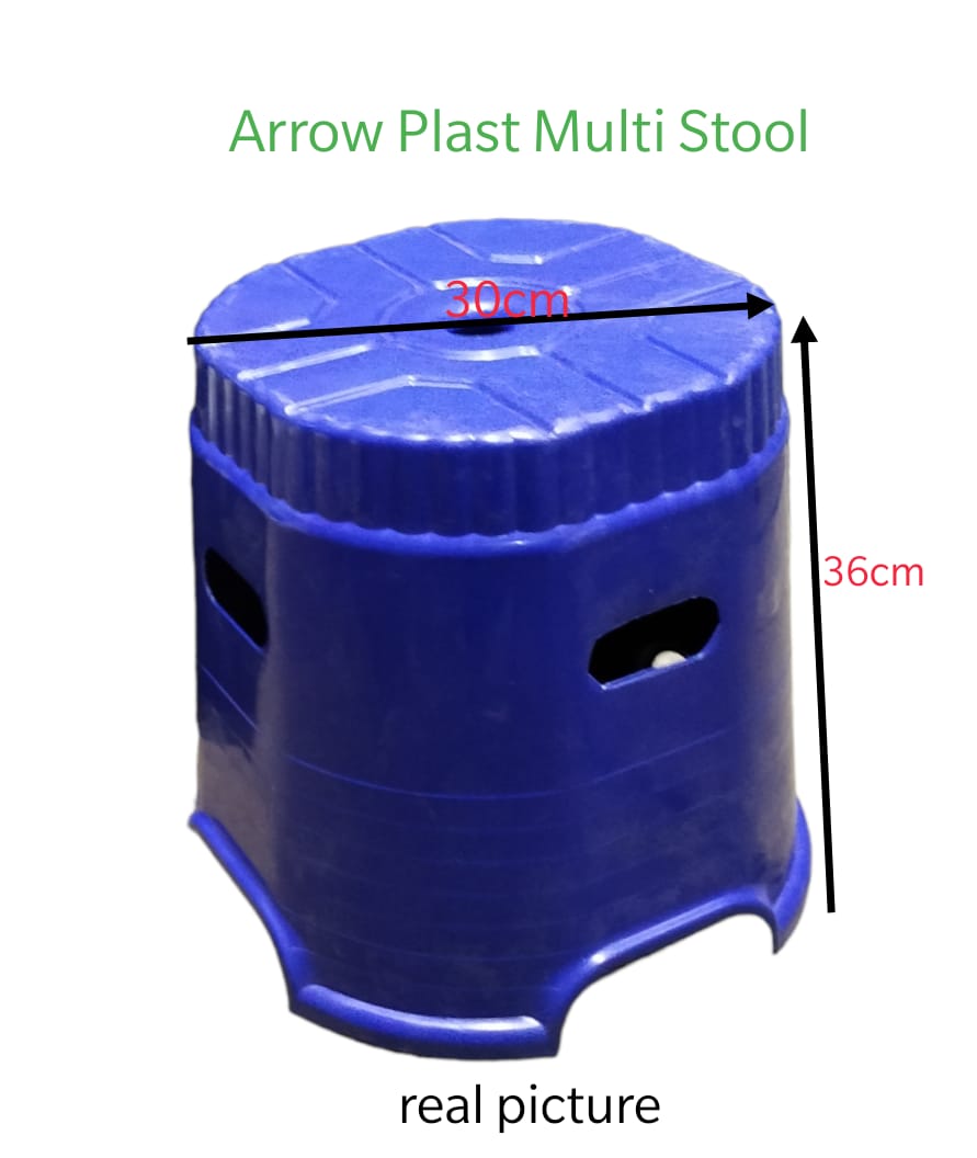 [ PRICE OFFER🤩🤩✨...ONLY AT KILIMALL !!! ]   1Pc Brand New High Quality Comfortable Arrow Plastic Multi  Stool  at Give Away Price
