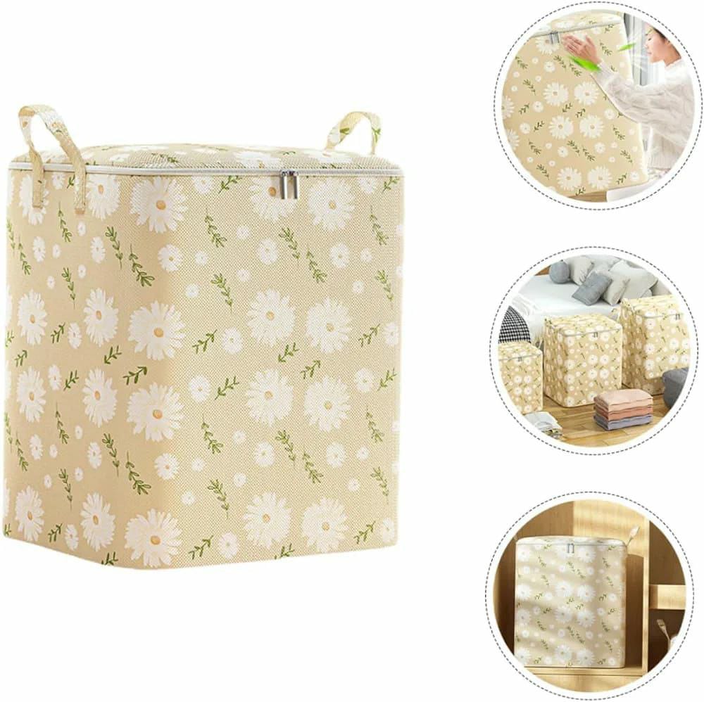 [ MAKES IT EASY AND SAVE COSTS😍😍✨!!!! ] 3pcs Brand New Very Quality Non-Woven Zipper Storage quilt Bag 🔅 Easy to carry and store (110L ) at Best Price