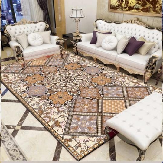 [ MAKES IT EASY AND SAVES COSTS 🤩🤩✨ !!! ]  1Pc Size 5X8 Classy Brand New High Quality Stylish and Luxurious HD Carpets .That Matches and Fits Perfectly With Your Home Decor ✨👌