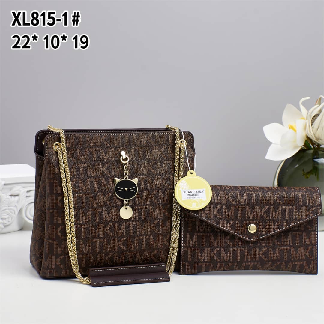[ GRAB IT AT LOW PRICE+ ADDED OFFERS 🤩🤩✨ !!! ] 2 IN 1 Brand New High Quality Stylish and Luxurious Comfortable Ladies Handbag ..Designed With Durability and Functionality ✔👌