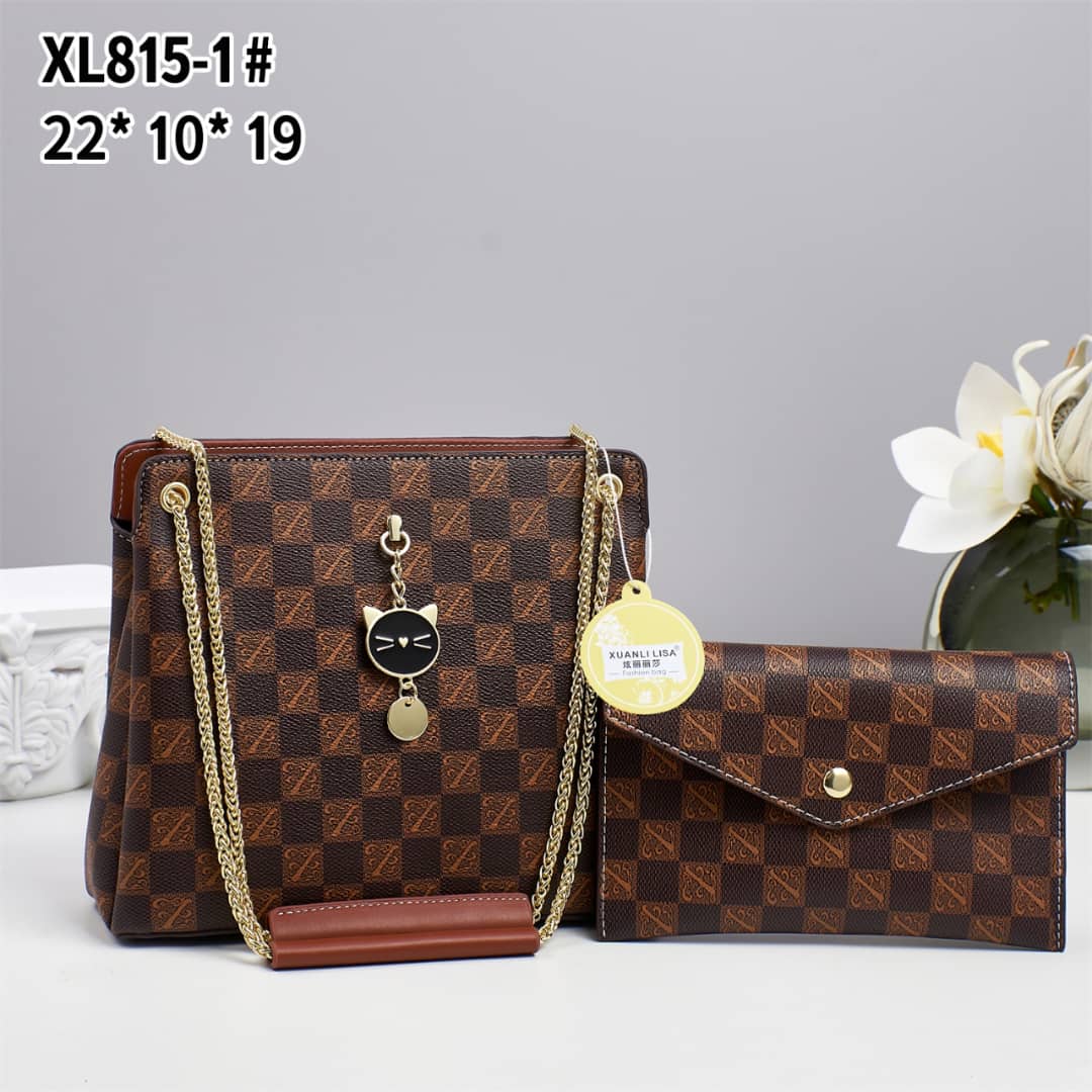 [ GRAB IT AT LOW PRICE+ ADDED OFFERS 🤩🤩✨ !!! ] 2 IN 1 Brand New High Quality Stylish and Luxurious Comfortable Ladies Handbag ..Designed With Durability and Functionality ✔👌