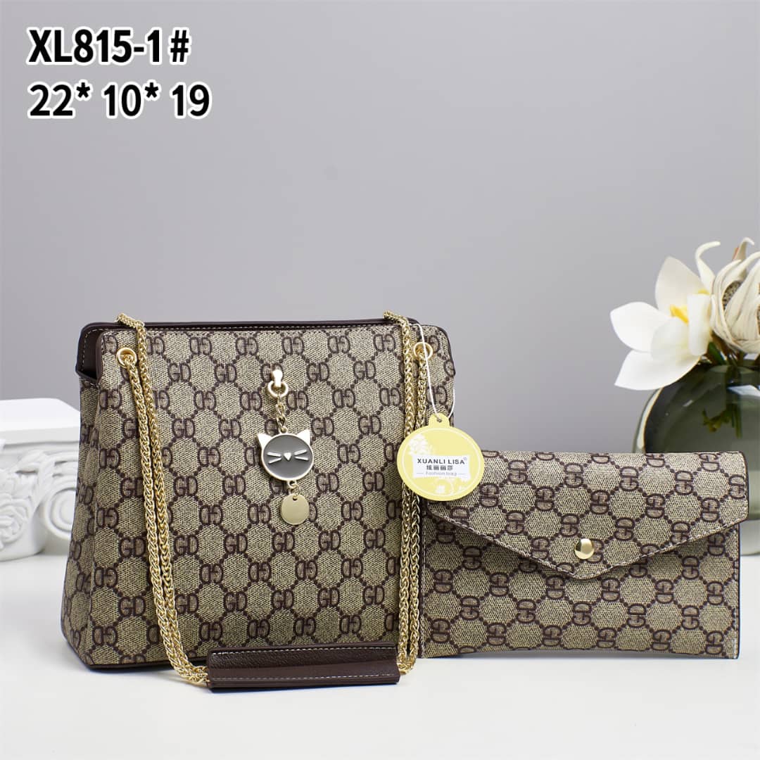[ GRAB IT AT LOW PRICE+ ADDED OFFERS 🤩🤩✨ !!! ] 2 IN 1 Brand New High Quality Stylish and Luxurious Comfortable Ladies Handbag ..Designed With Durability and Functionality ✔👌