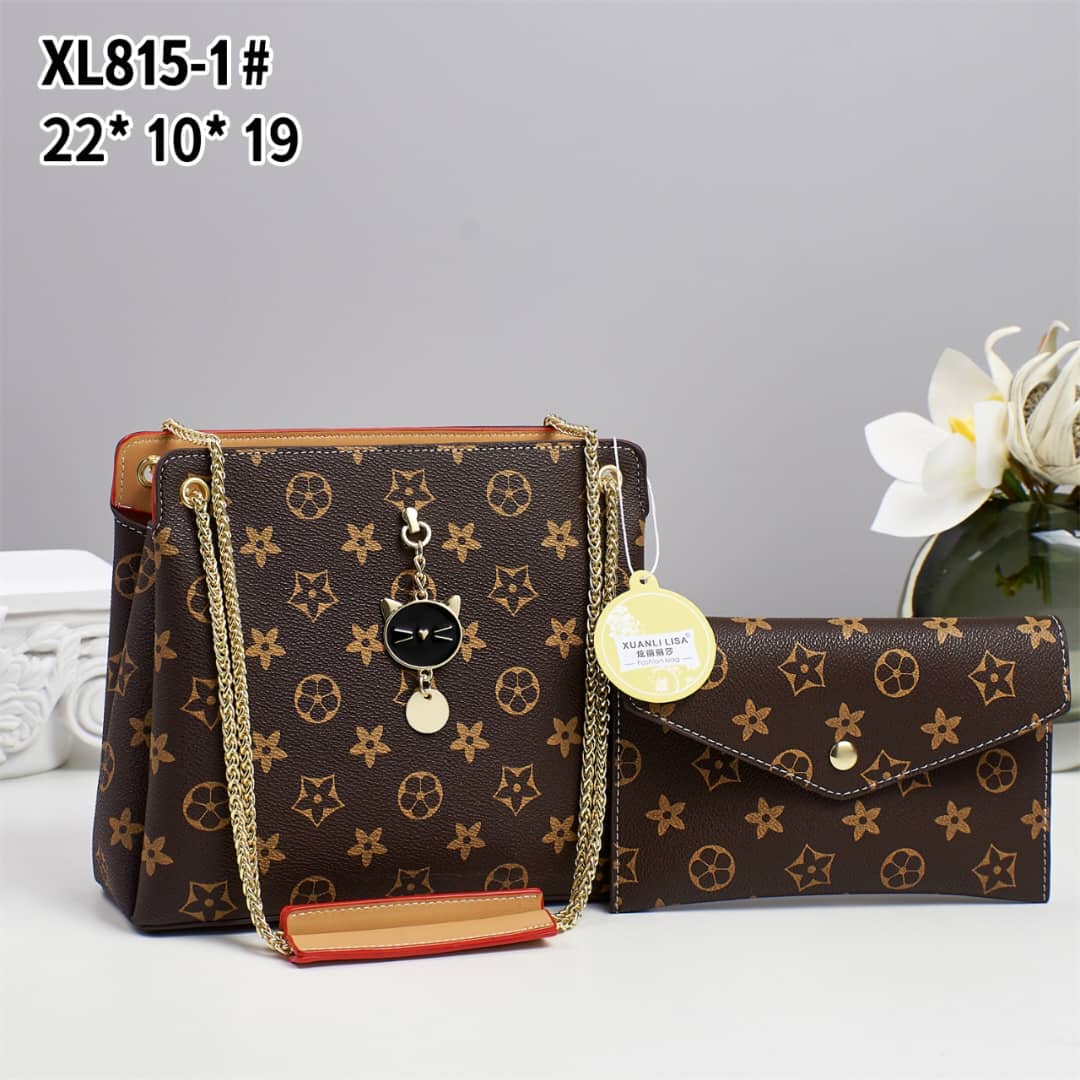 [ GRAB IT AT LOW PRICE+ ADDED OFFERS 🤩🤩✨ !!! ] 2 IN 1 Brand New High Quality Stylish and Luxurious Comfortable Ladies Handbag ..Designed With Durability and Functionality ✔👌