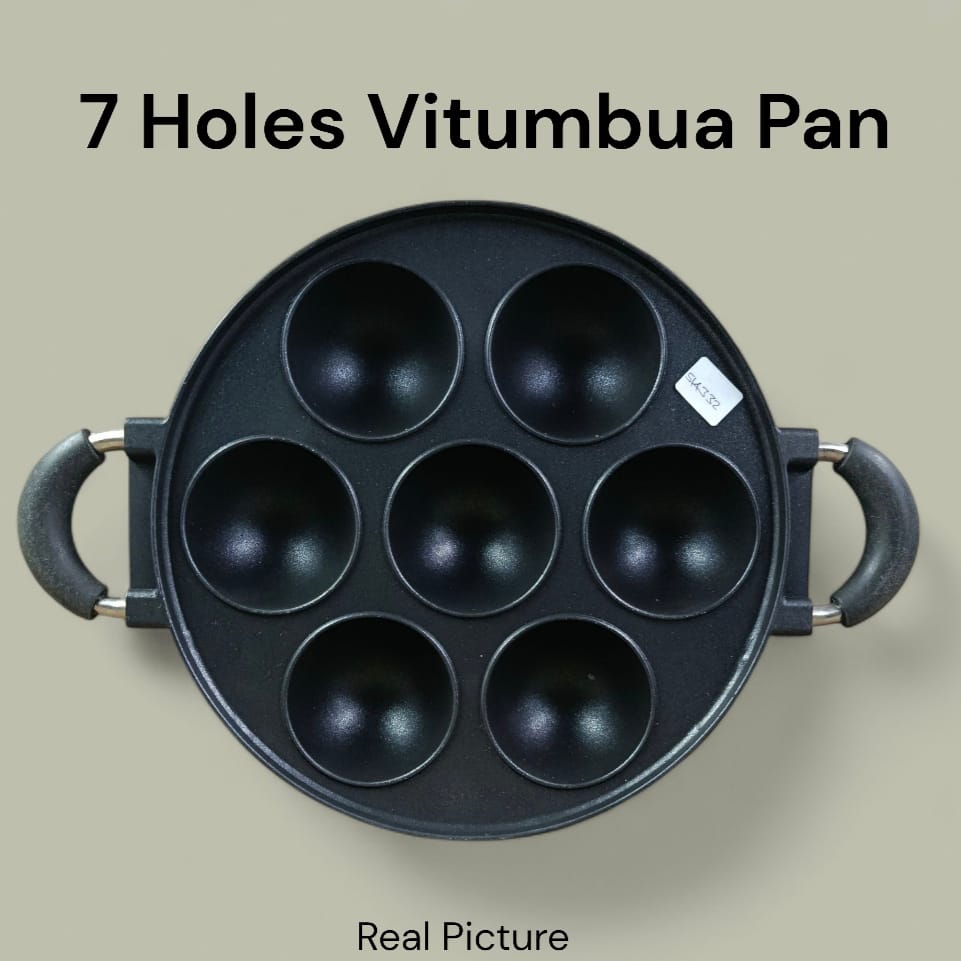 🔥💰 BEST OFFER 💰: 1 PC 7-HOLE VITUMBUA PAN – Non-Stick, Durable & Easy to Use🔥