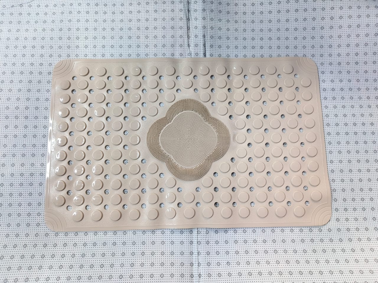 💎 EXCLUSIVE OFFER 💎 1PC Non-Slip Rubber Shower Mat 80x50cm – Drain Hole, Quick Drain, Feet Massage, Easy Clean Bathroom Safety Mat