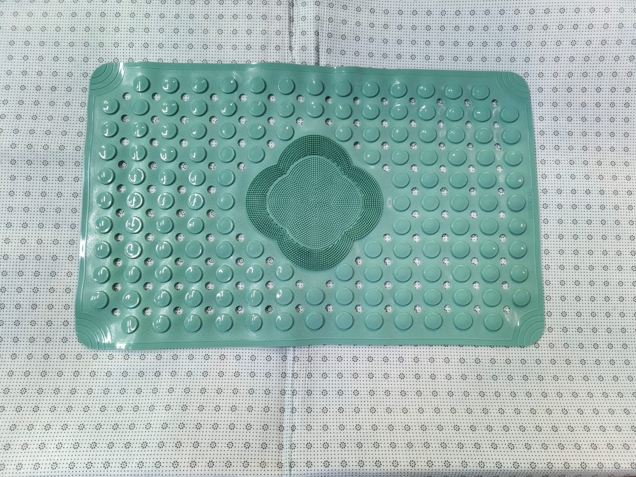 💎 EXCLUSIVE OFFER 💎 1PC Non-Slip Rubber Shower Mat 80x50cm – Drain Hole, Quick Drain, Feet Massage, Easy Clean Bathroom Safety Mat