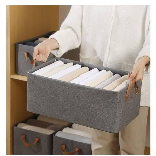 🔥 BEST DEAL OFFER 🔥 – 1 PC Foldable Clothes Storage Box Organizer – Jeans, Sweaters & Wardrobe Drawer Shelf – Size 45 × 28 × 20 cm