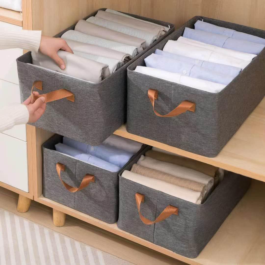 🔥 BEST DEAL OFFER 🔥 – 1 PC Foldable Clothes Storage Box Organizer – Jeans, Sweaters & Wardrobe Drawer Shelf – Size 45 × 28 × 20 cm