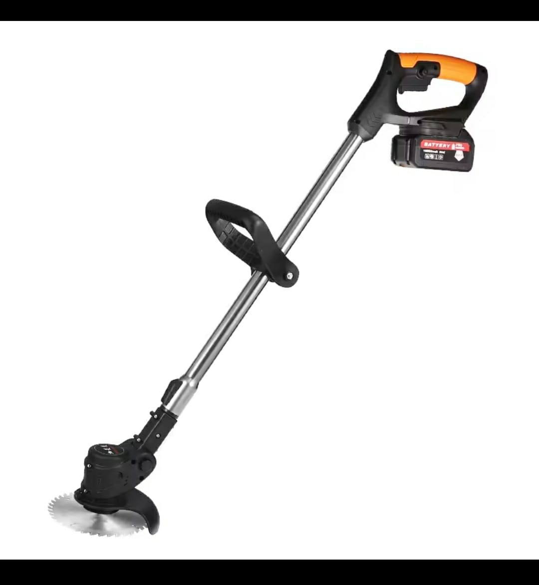 🌟 TOP SELLING OFFER 🌟 Cordless Electric Lawn Mower Foldable Adjustable Grass Trimmer Rechargeable Battery Garden Grass Cutter Durable Design