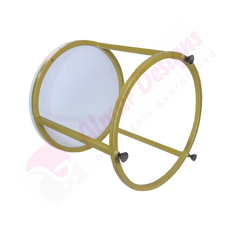 Nobel Round Coffee Table – 48cm MDF Top with Gold Metal Frame for Elegant Living Rooms in Kenya