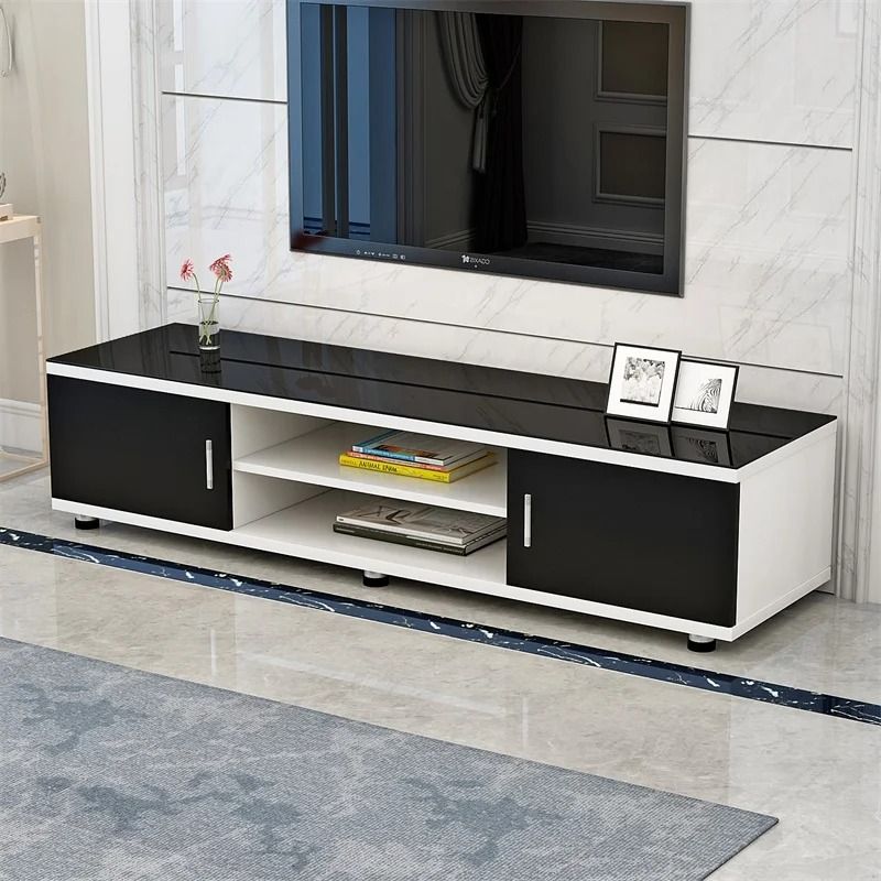 Rio 5FT Modern TV Stand – White & Black Finish, Fits up to 65” TV, Sleek Entertainment Unit for Stylish Kenyan Homes