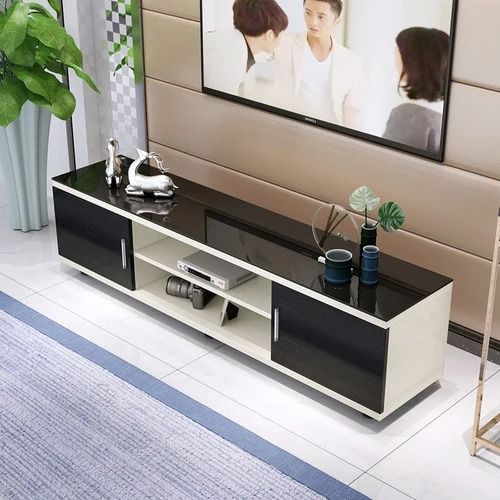 Rio 5FT Modern TV Stand – White & Black Finish, Fits up to 65” TV, Sleek Entertainment Unit for Stylish Kenyan Homes