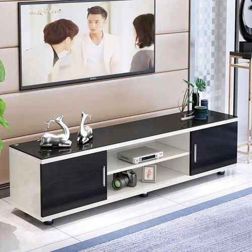 Rio 5FT Modern TV Stand – White & Black Finish, Fits up to 65” TV, Sleek Entertainment Unit for Stylish Kenyan Homes